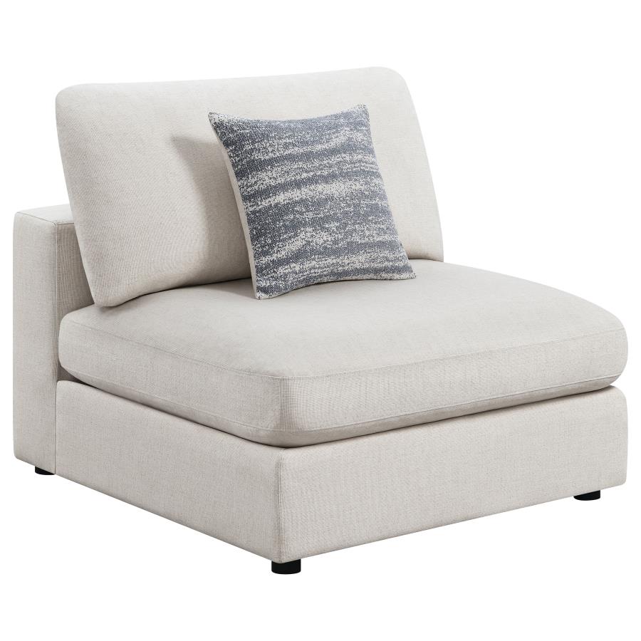 Serene Beige Armless Chair - MyWaynesHome #