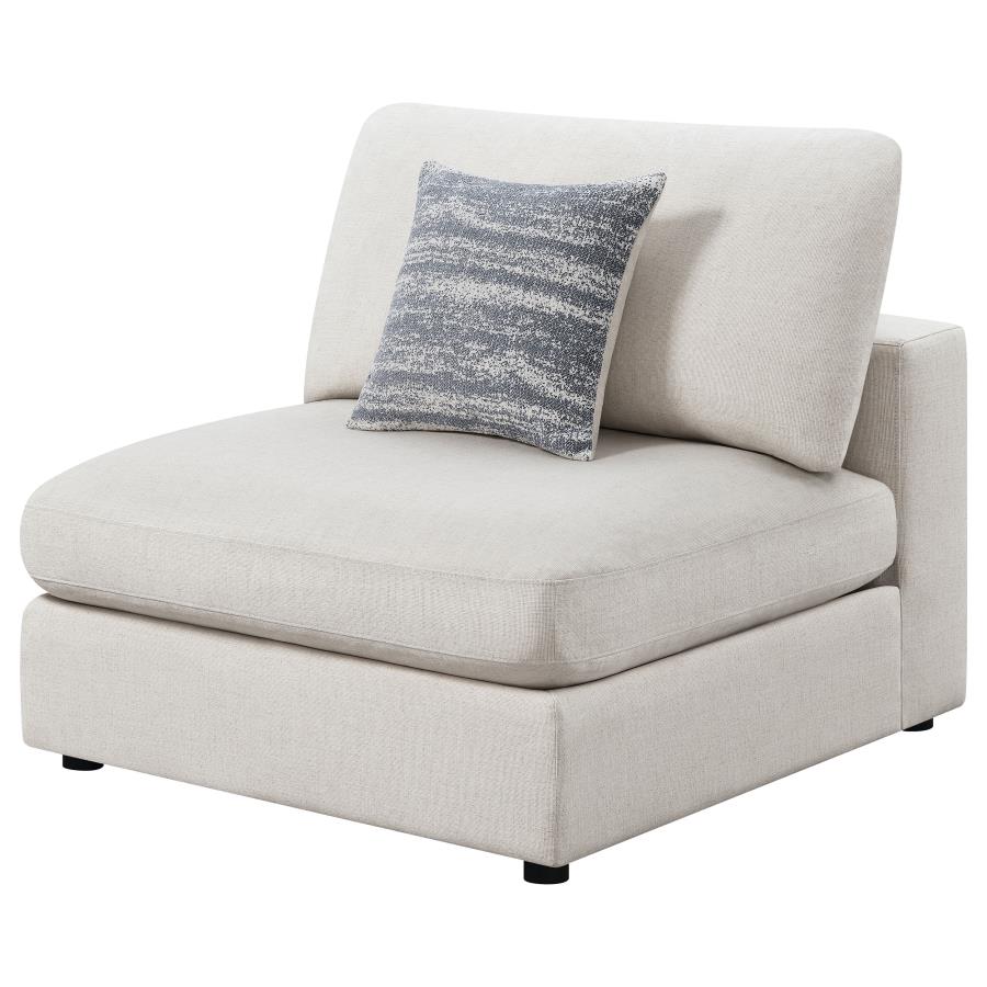 Serene Beige Armless Chair - MyWaynesHome #