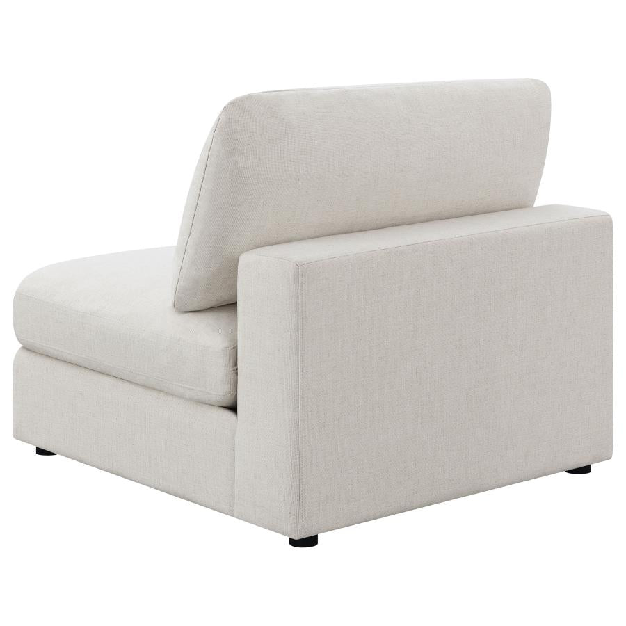 Serene Beige Armless Chair - MyWaynesHome #