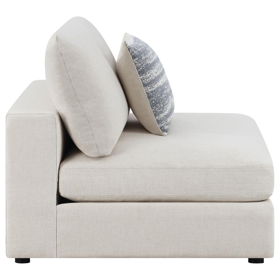 Serene Beige Armless Chair - MyWaynesHome #