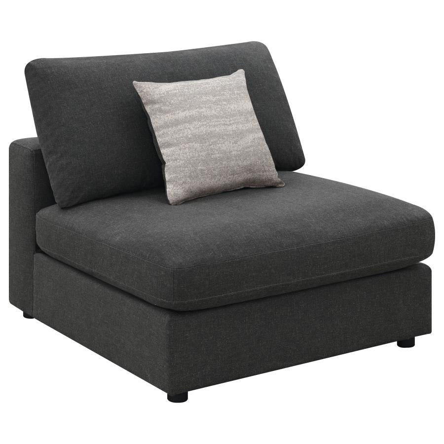 Serene Grey Armless Chair - MyWaynesHome #