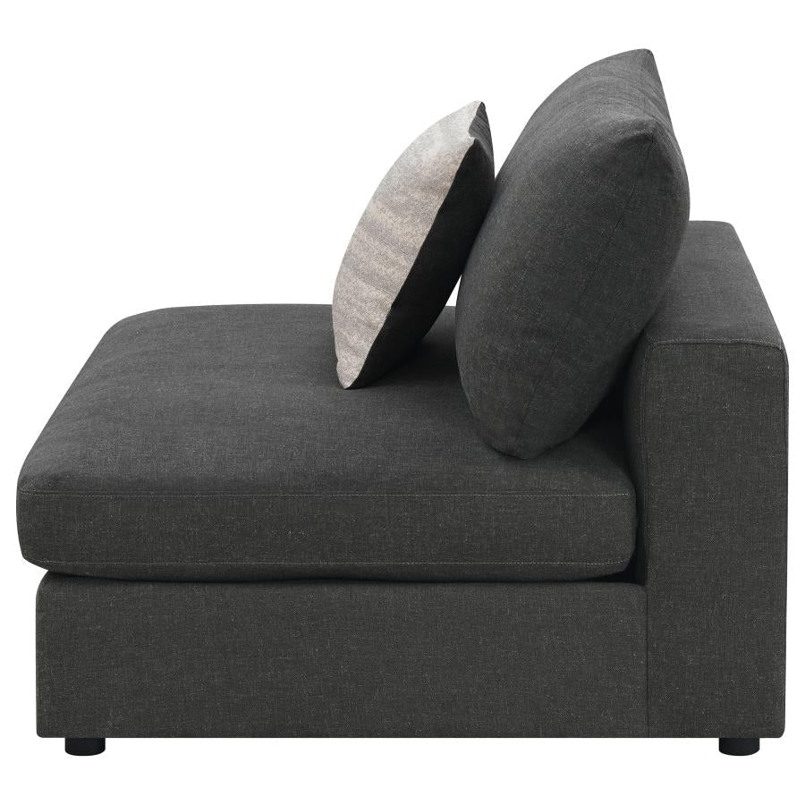 Serene Grey Armless Chair - MyWaynesHome #