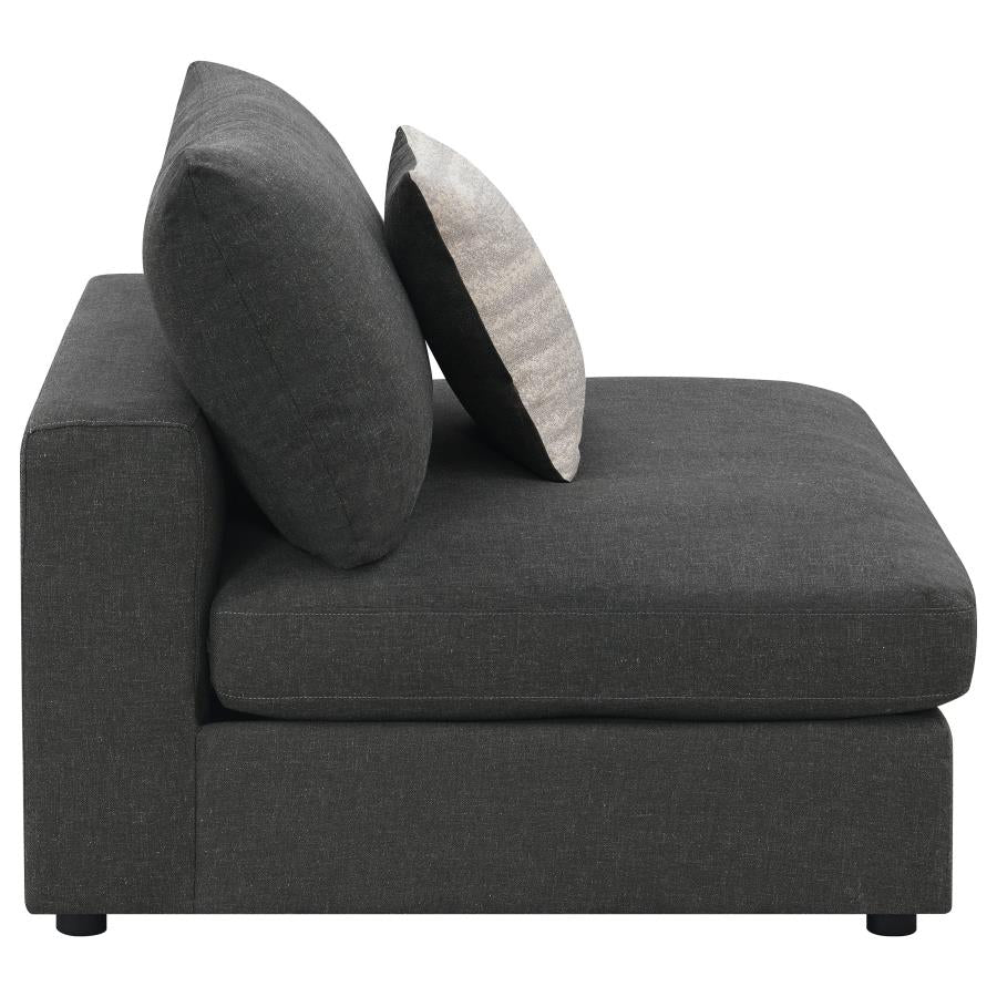 Serene Grey Armless Chair - MyWaynesHome #