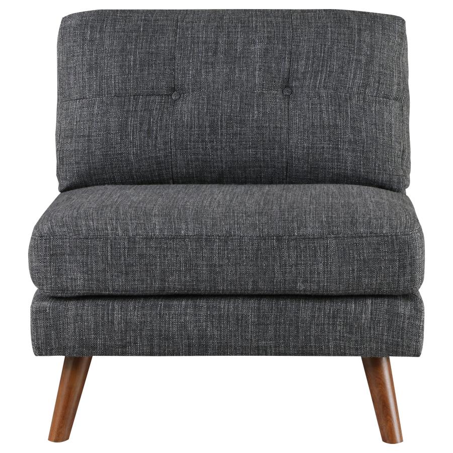 Churchill Grey Armless Chair - MyWaynesHome #