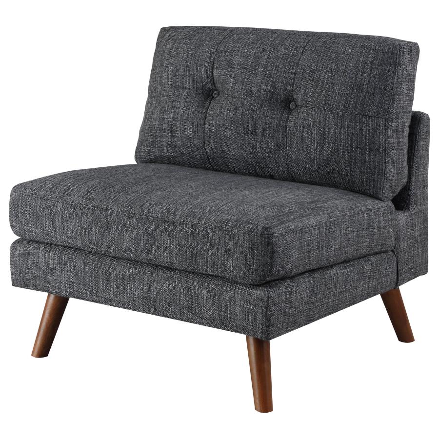 Churchill Grey Armless Chair - MyWaynesHome #