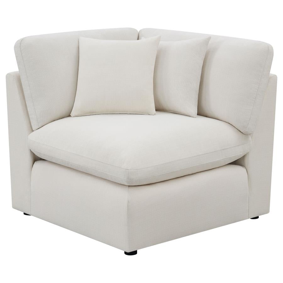 Hobson Ivory 6 Pc Sectional - MyWaynesHome #