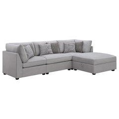 Cambria Grey 4 Pc Sectional - MyWaynesHome #