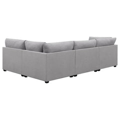 Cambria Grey 4 Pc Sectional - MyWaynesHome #