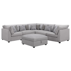 Cambria Grey 6 Pc Sectional - MyWaynesHome #