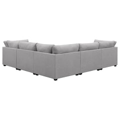 Cambria Grey 6 Pc Sectional - MyWaynesHome #