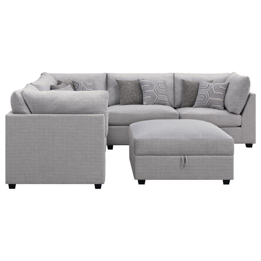 Cambria Grey 6 Pc Sectional - MyWaynesHome #