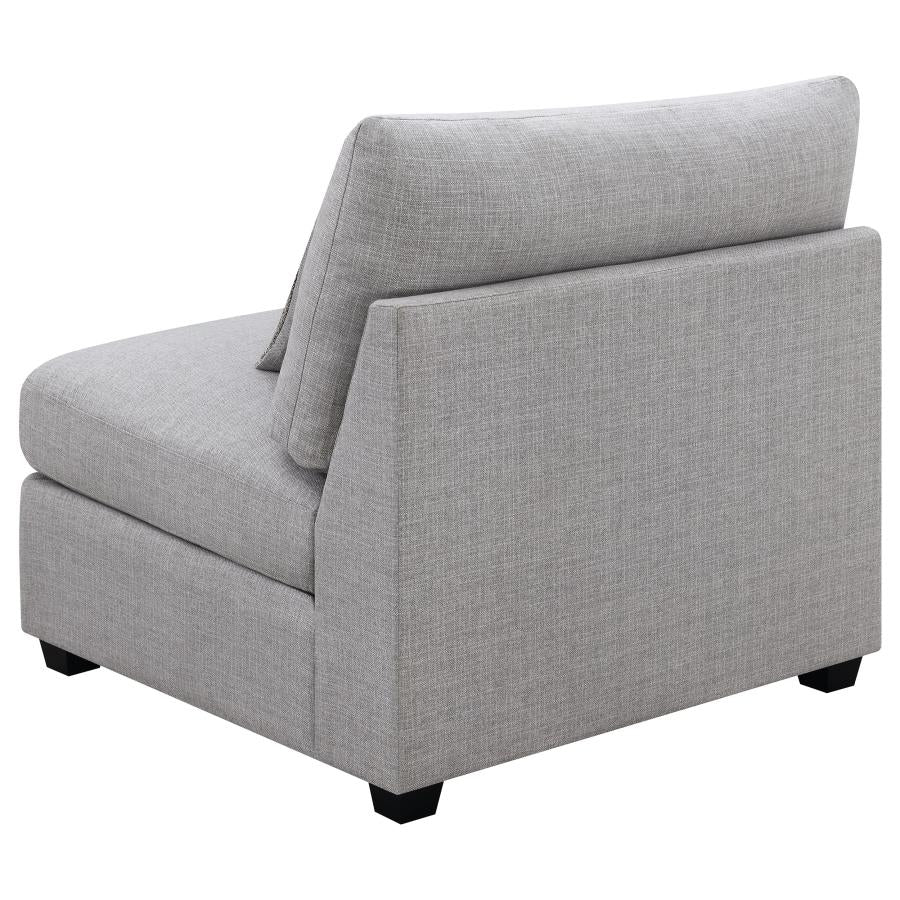 Cambria Grey Armless Chair - MyWaynesHome #
