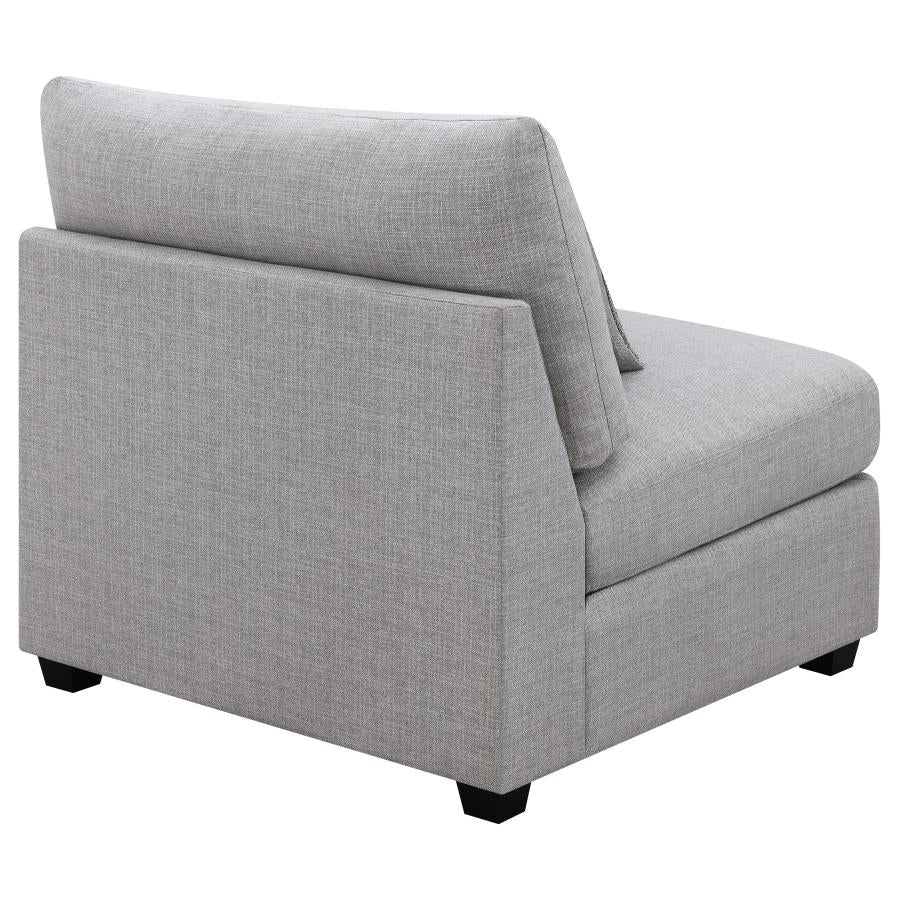 Cambria Grey Armless Chair - MyWaynesHome #