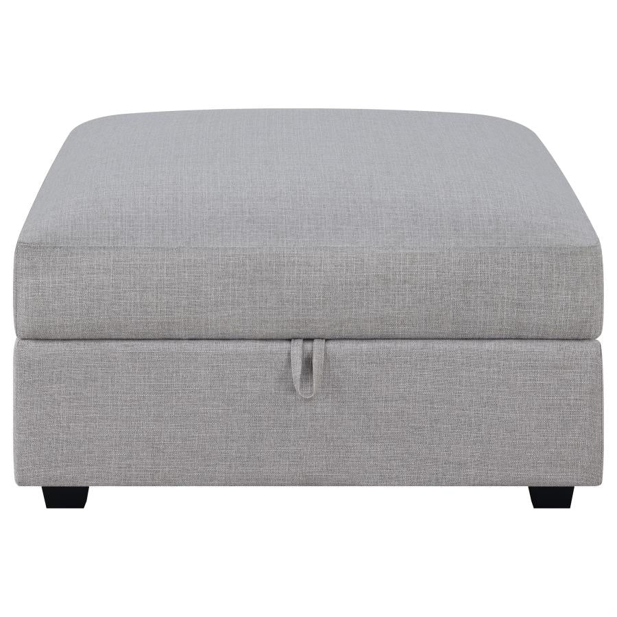 Cambria Grey Storage Ottoman - MyWaynesHome #