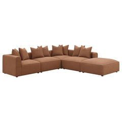 Jennifer Brown 6 Pc Sectional - MyWaynesHome #