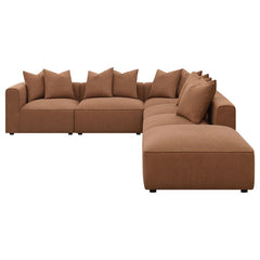 Jennifer Brown 6 Pc Sectional - MyWaynesHome #