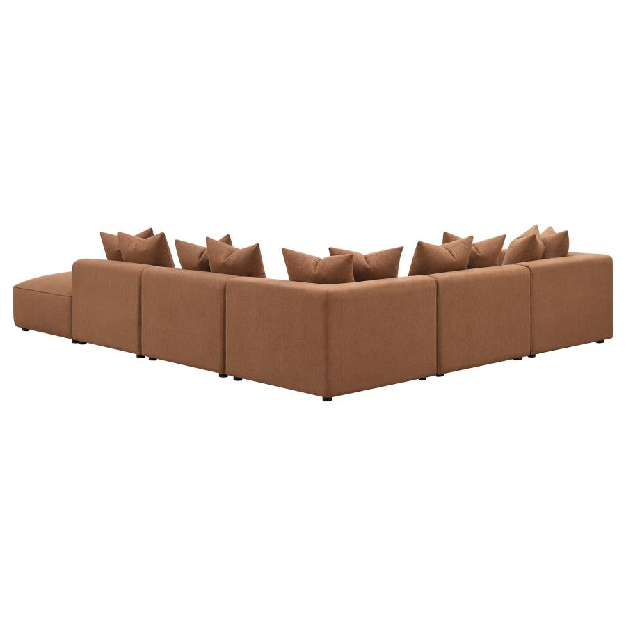 Jennifer Brown 6 Pc Sectional - MyWaynesHome #