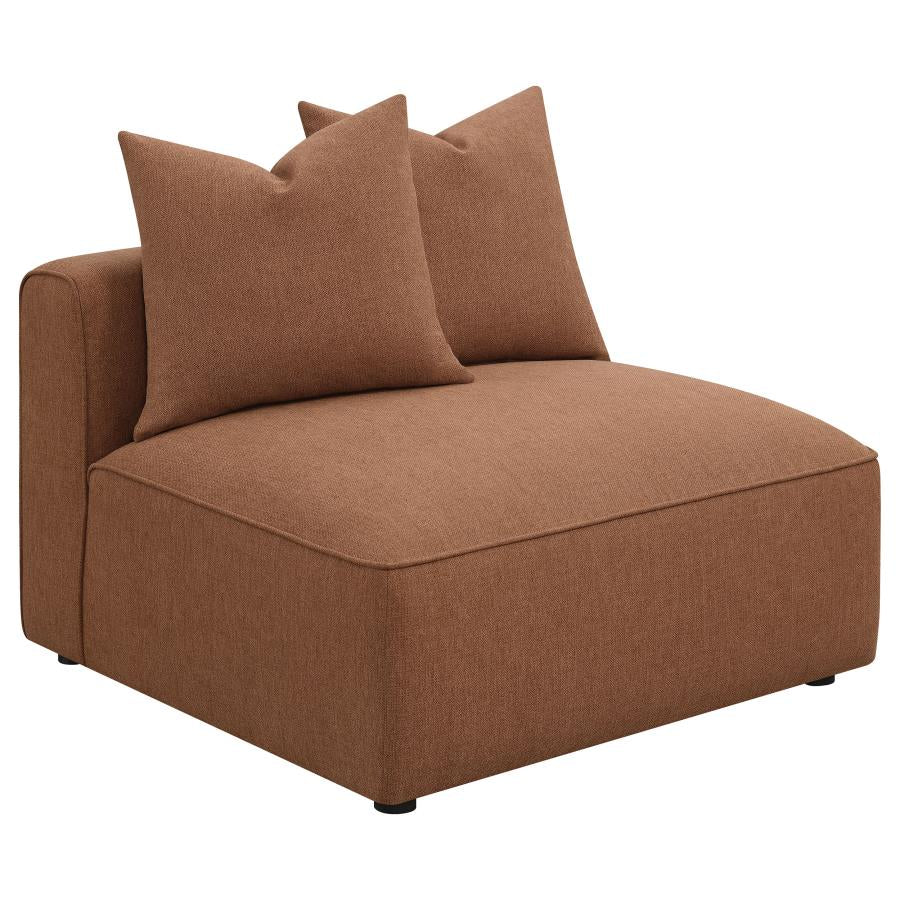 Jennifer Brown Armless Chair - MyWaynesHome #
