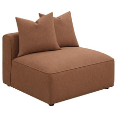 Jennifer Brown Armless Chair - MyWaynesHome #