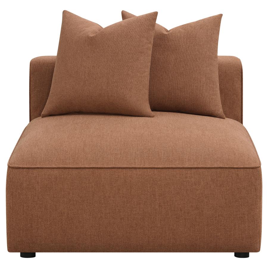 Jennifer Brown Armless Chair - MyWaynesHome #