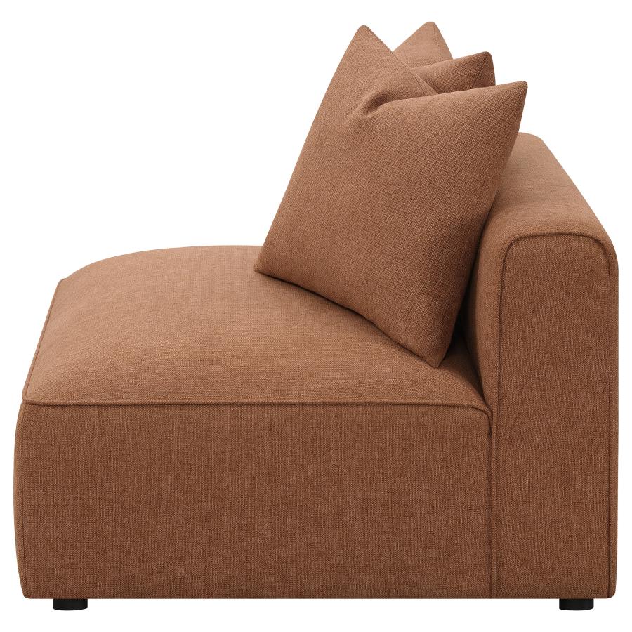 Jennifer Brown Armless Chair - MyWaynesHome #