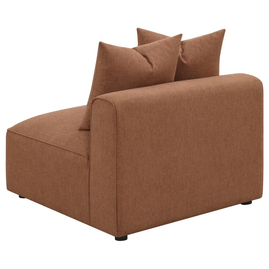 Jennifer Brown Armless Chair - MyWaynesHome #