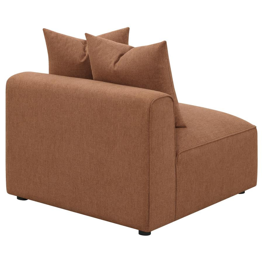 Jennifer Brown Armless Chair - MyWaynesHome #