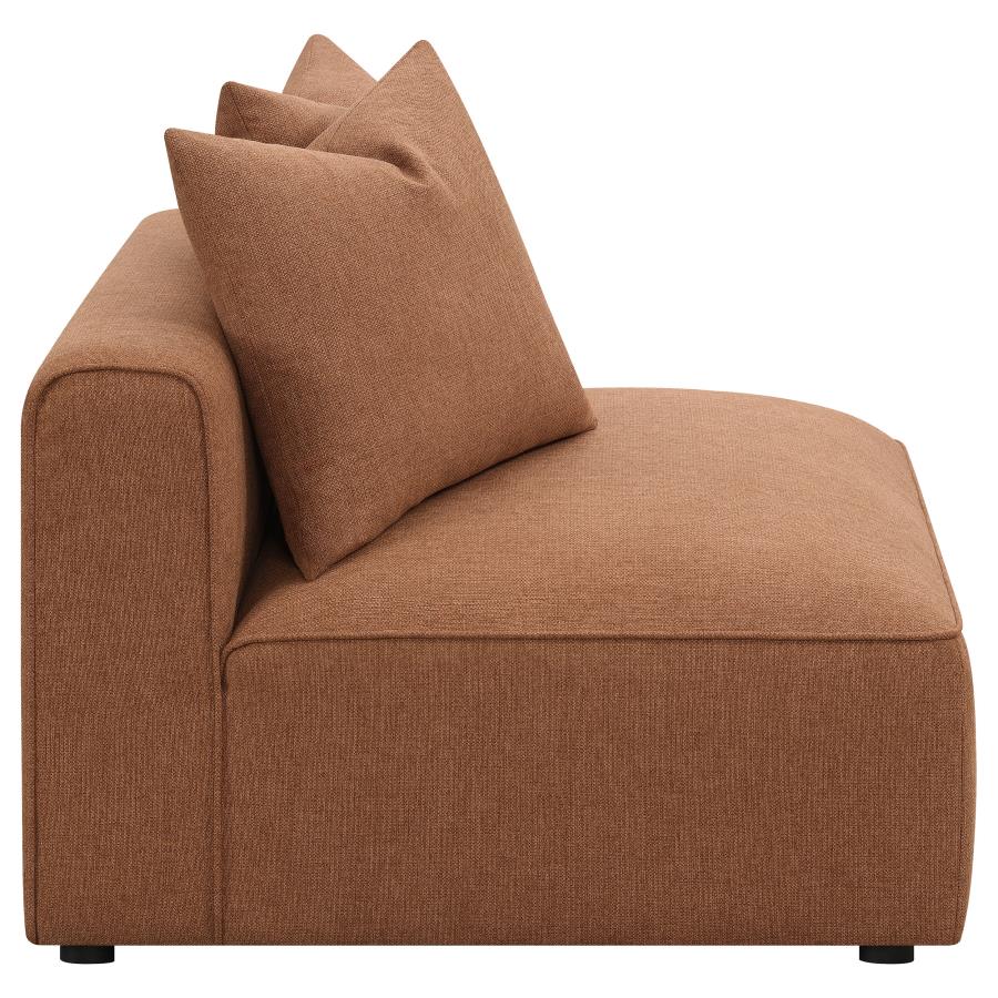 Jennifer Brown Armless Chair - MyWaynesHome #