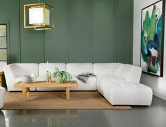 Sunny White 6 Pc Sectional - MyWaynesHome #