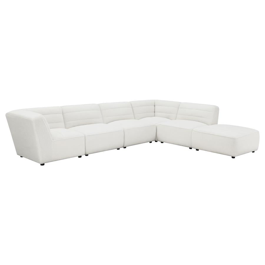 Sunny White 6 Pc Sectional - MyWaynesHome #