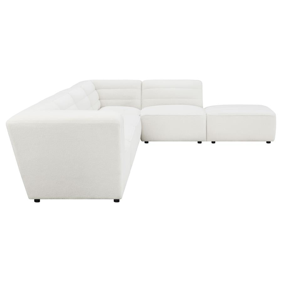 Sunny White 6 Pc Sectional - MyWaynesHome #