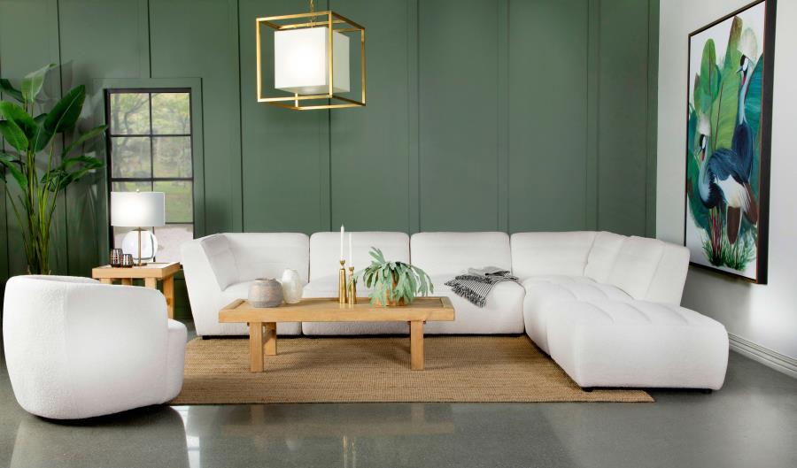Sunny White 6 Pc Sectional - MyWaynesHome #