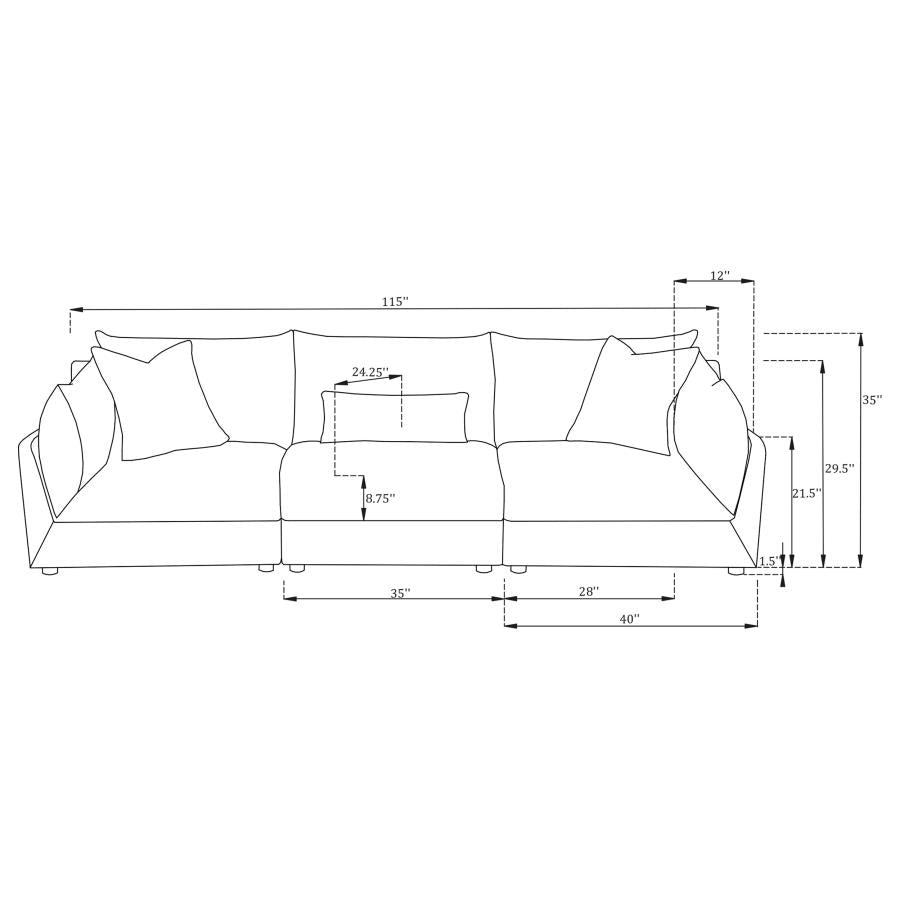 Sasha Black Sofa - MyWaynesHome #
