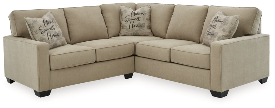 Lucina 2-Piece Sectional with Ottoman - MyWaynesHome #