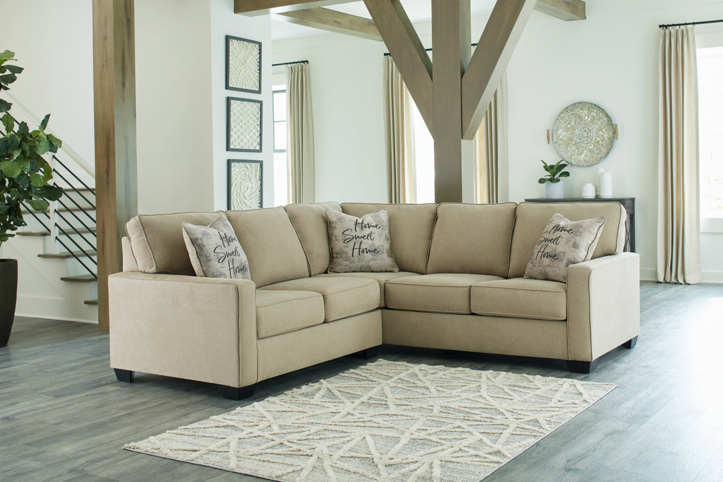 Lucina 2-Piece Sectional with Ottoman - MyWaynesHome #