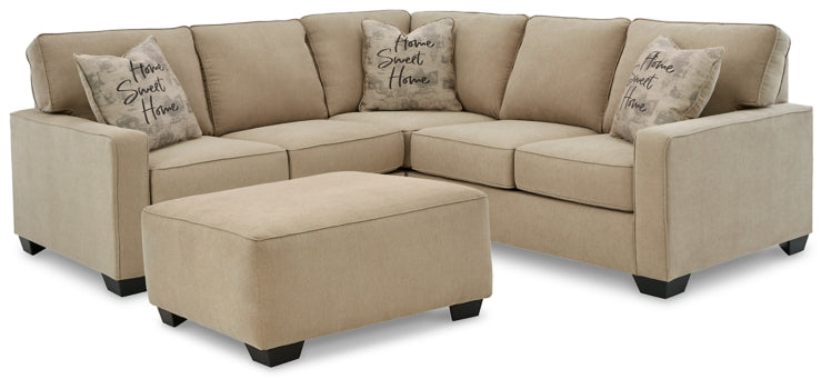 Lucina 2-Piece Sectional with Ottoman - MyWaynesHome #