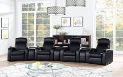 Cyrus Black 7 Pc Theater Seating (4r) - MyWaynesHome #