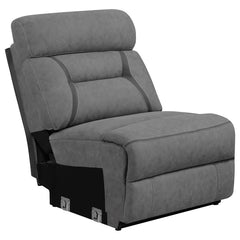 Higgins Grey Armless Chair - MyWaynesHome #