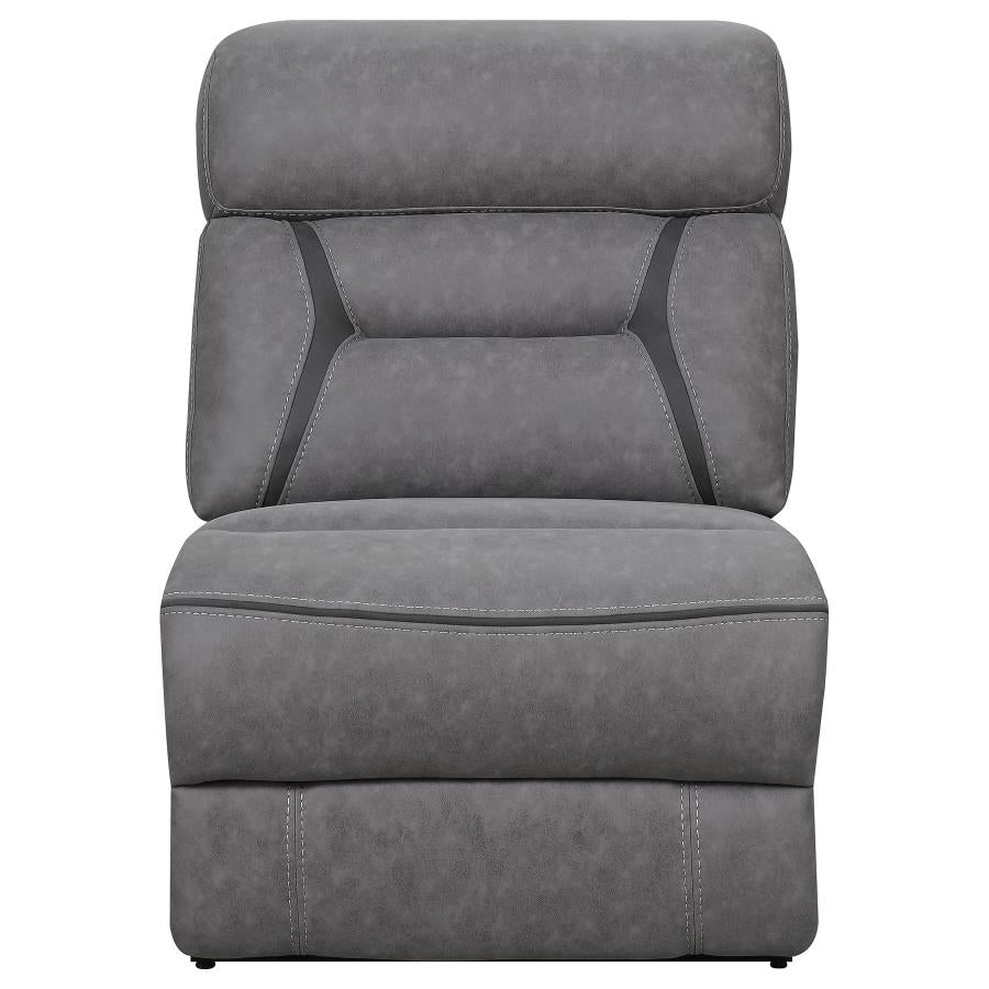 Higgins Grey Armless Chair - MyWaynesHome #