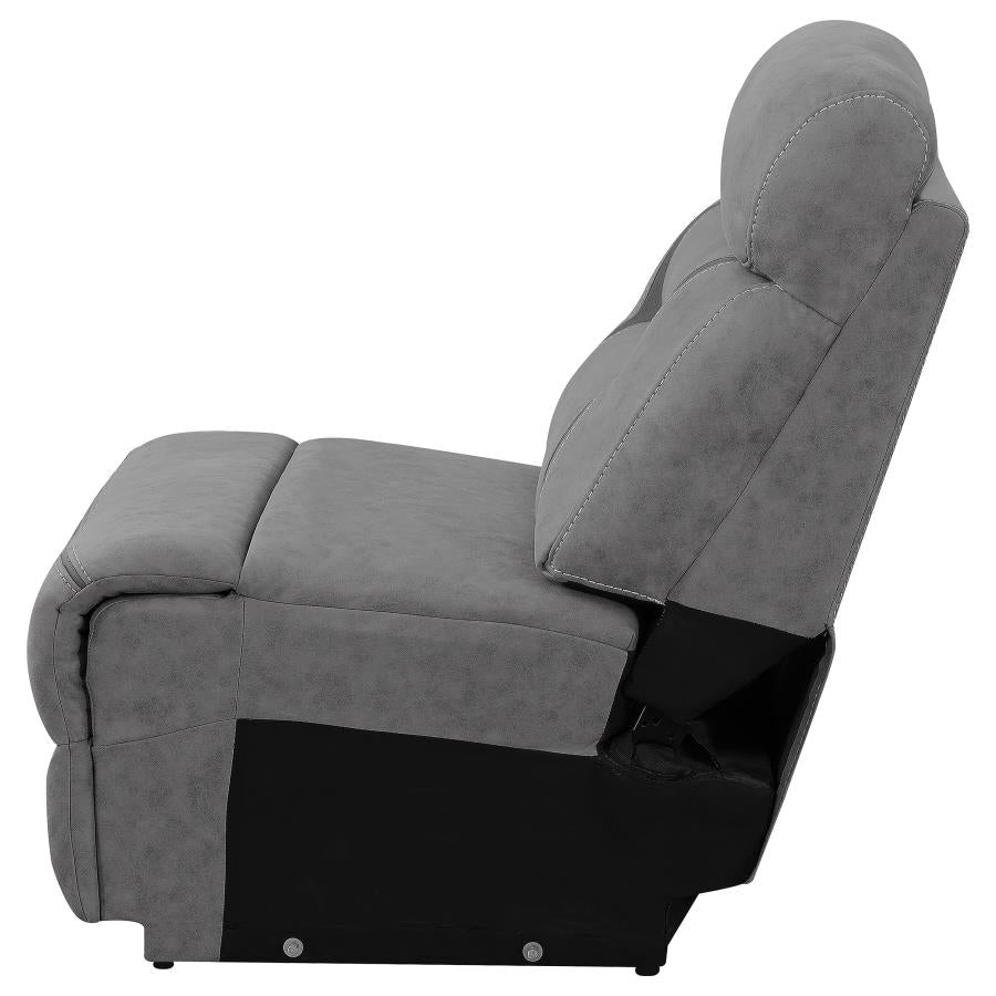 Higgins Grey Armless Chair - MyWaynesHome #