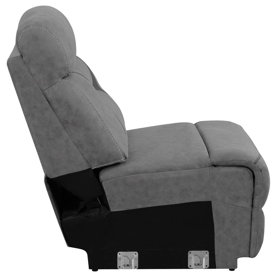 Higgins Grey Armless Chair - MyWaynesHome #