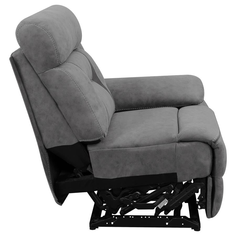 Higgins Grey Raf Power Recliner - MyWaynesHome #