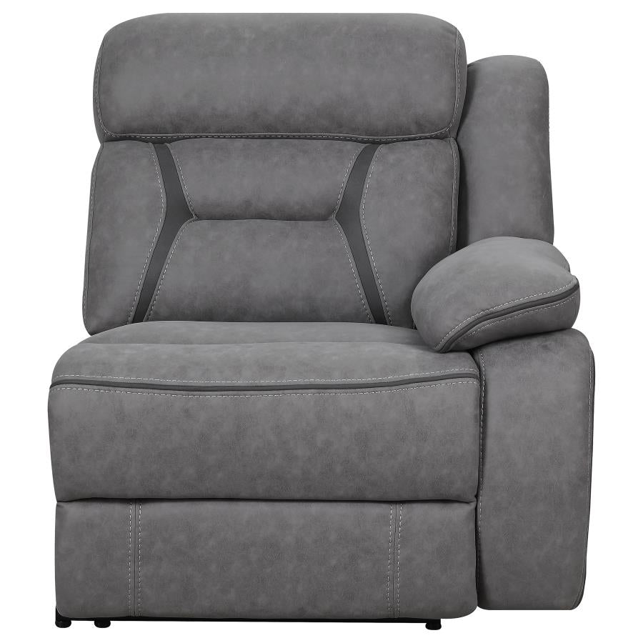 Higgins Grey Raf Power Recliner - MyWaynesHome #