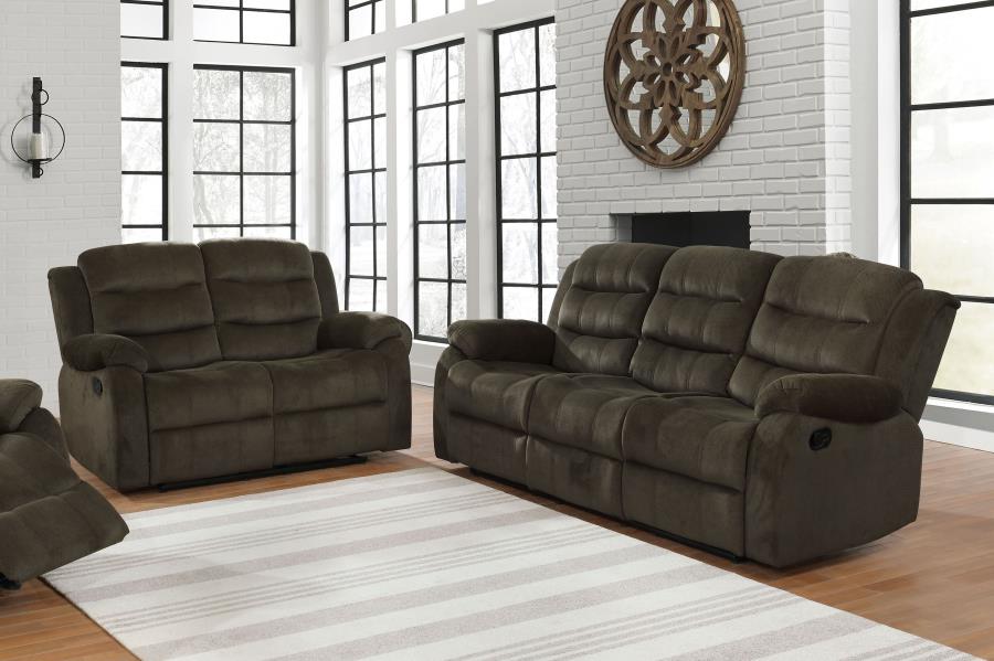 Rodman Brown 2 Pc Motion Sofa Set - MyWaynesHome #