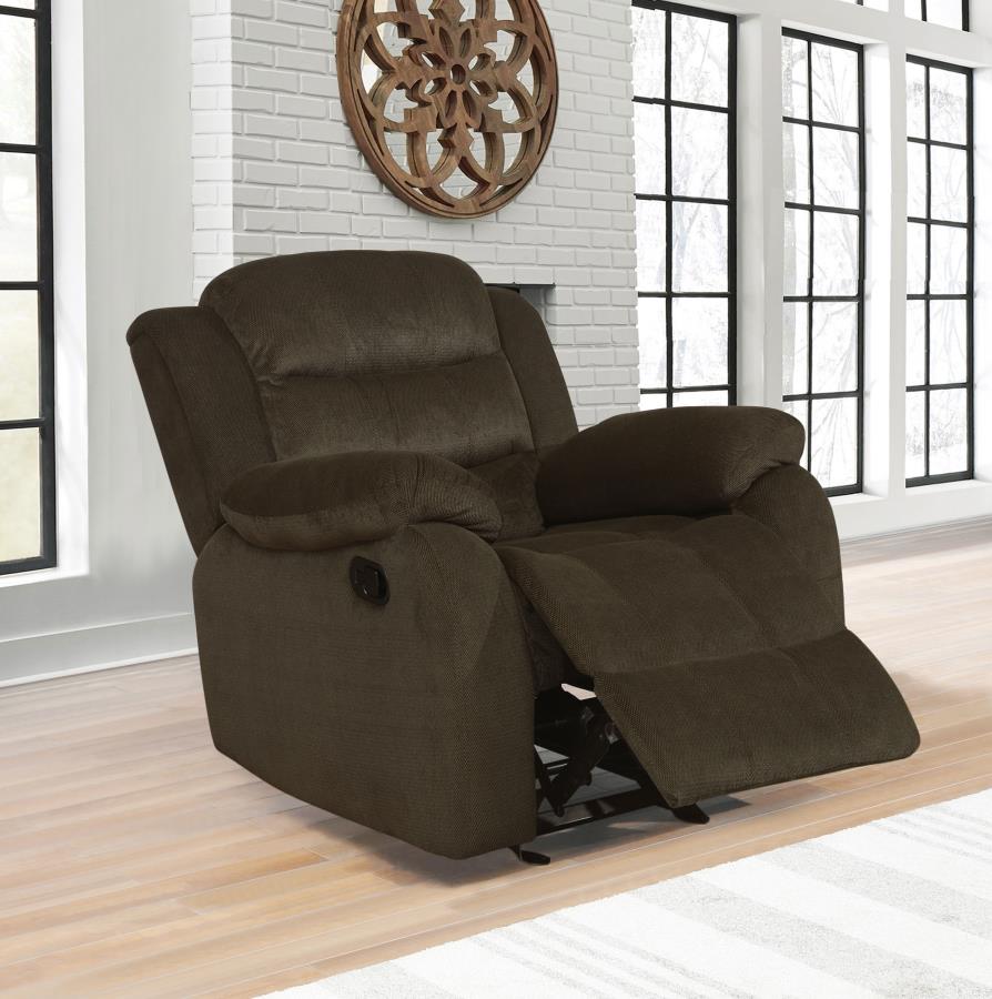 Rodman Brown Glider Recliner - MyWaynesHome #