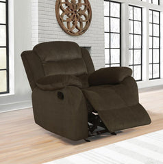 Rodman Brown Glider Recliner - MyWaynesHome #