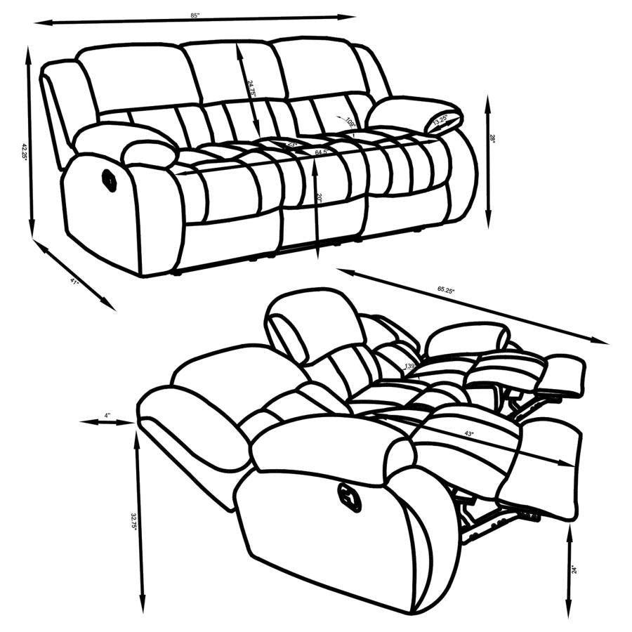 Weissman Grey Motion Sofa - MyWaynesHome #