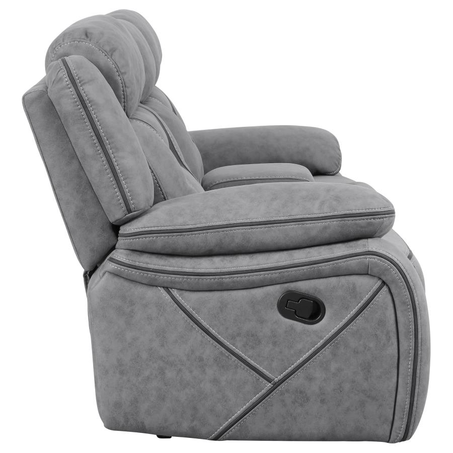 Higgins Grey Motion Loveseat - MyWaynesHome #