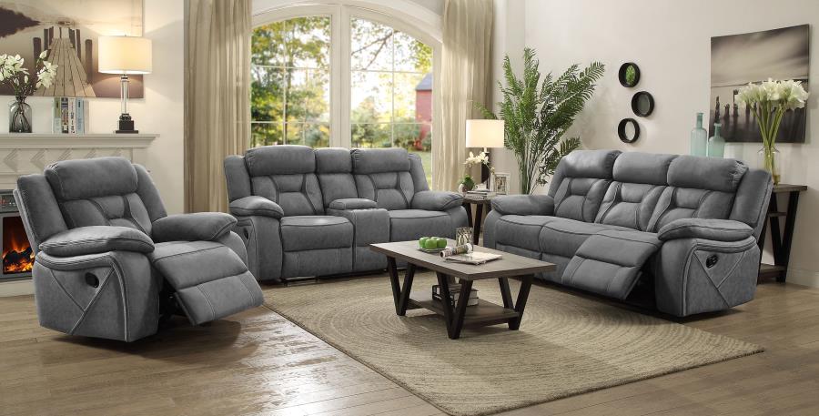 Higgins Grey Motion Loveseat - MyWaynesHome #