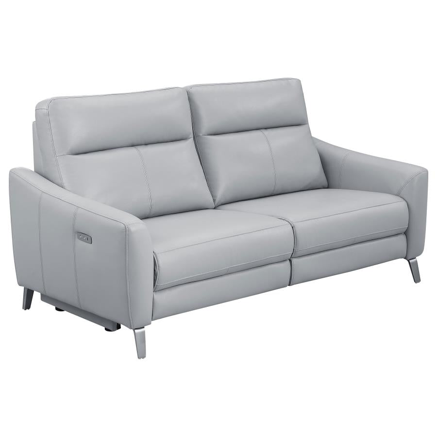 Derek Grey 2 Pc Power Sofa Set - MyWaynesHome #